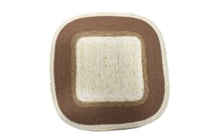 Sous-verre rond tressé en corde de coton et polyester haute densité fait main, tapis de table pour la maison, le bureau et les restaurants - Product Image 4