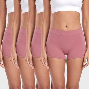 Braguitas de punto Yun Meng Ni de talle medio, estilo hipster, de spandex/algodón, tallas 2XL, 3XL, 4XL, con estampado de puntos florales, transpirables y sexys para mujer. - Product Image 3