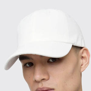 Gorra de Béisbol Blanca Unisex, Ajustable, de Sarga de Algodón, Gorra Deportiva Lisa para Venta al Por Mayor con Impresión de Logotipo Personalizado - Product Image 1