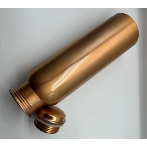 Leakproof Pure <b>Copper</b> Water Bottle With <b>Screw</b> On Lid For Travel Picnic Camping Drinkware Use Eco Friendly Made In India - Product Image 2