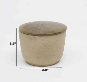 Support de bougie rond en céramique fait main décoratif pour la décoration de la maison - Utilisation avec des bougies parfumées Noël Pâques Anniversaire & Halloween - Product Image 3