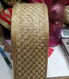 Atractivo encaje con diseño elaborado para Navratri, vestidos de novia y trajes de escenario. - Product Image 2