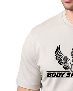 <b>Mens</b> OffWhite Casual Short Sleeve 100% Cotton Tee Eco-Friendly Quick Dry Summer Streetwear Fashion Everyday Wear - Product Image 3
