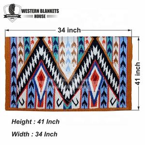 Tapis de selle de dressage en laine de Nouvelle-Zélande de 100% pouces, en coton polycoton de taille occidentale, fabricant de la meilleure qualité 1/2 - Product Image 4