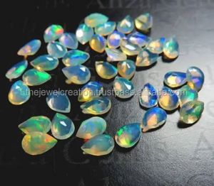 Opales éthiopiennes naturelles facettées en forme de poire de 3 mm, 4 mm, 5 mm, pierres précieuses en vrac, fournisseur en gros en ligne, pierres pour la fabrication de bijoux DIY - Product Image 3