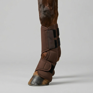 Bottes en néoprène pour chevaux, absorbant les chocs, respirantes, protectrices, durables, protections pour les jambes, équipement d'équitation. - Product Image 1