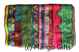 Indian Vintage Silk Sari Handmade Scarf Stole Patchwork <b>Wrap</b> Boho <b>Shawl</b> Recycled Textile Gift Festival Wear Collections Handmade - Product Image 5