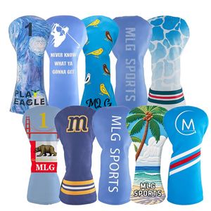 Housse de tête de club de golf en cuir PU brodée sur mesure, imperméable avec fermeture magnétique, modèle Honor-tt4, tailles 3 # /1 # /5 # - Product Image 1