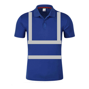 Polo de travail haute visibilité pour hommes, personnalisé avec logo imprimé, manches courtes, réfléchissant, sécurité, 2026 - Product Image 1