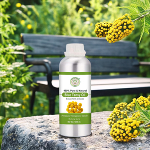Huile essentielle de tansy bleue d'approvisionnement en vrac au prix de gros pour les diffuseurs de massage et les produits de beauté de bricolage - Product Image 2