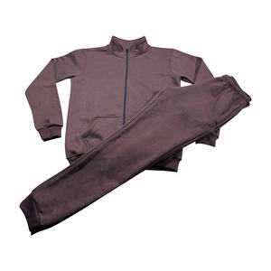Costume de jogging deux pièces d'hiver décontracté pour hommes avec strass solide respirant 100% coton polaire grande taille applique d'escalade en plein air - Product Image 1