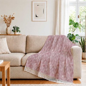 Professional Manufacturer 100% Cotton Throw <b>Blanket</b> New Design With Fringes Cotton Throw At Affordable Price. - Product Image 1