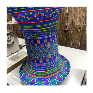 Handmade Ethnic Hmong Lantern Colorful Traditional Brocade Fabric Lighting Vietnamese Tribal Home <b>Decor</b> for Restaurant and Homes - Product Image 1