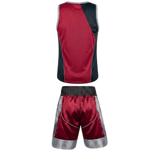 Conjunto de Chaleco y Pantalones Cortos de Boxeo en Oferta, Uniformes de Boxeo para Ejercicio, Deportes, Entrenamiento de Combate, Uniformes para Hombres y Mujeres - Product Image 3