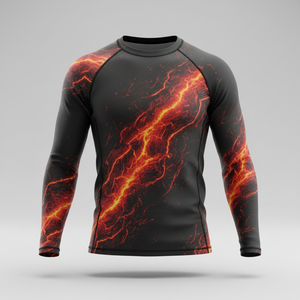 Camiseta de Compresión Unisex de Manga Larga para Artes Marciales, Personalizable por Sublimación, para Entrenamiento de BJJ, MMA, Jiu Jitsu, Sin Gi, Grappling - Product Image 1