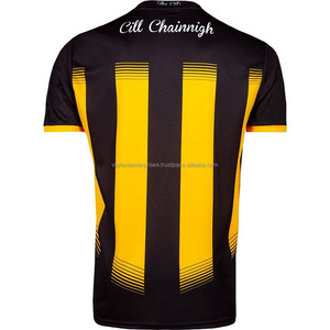 เสื้อฟุตบอลผ้าโพลีเอสเตอร์100% ประสิทธิภาพสูง GAA ชุดเสื้อกีฬาแขนสั้นดีไซน์สีพื้นมีบริการ OEM - Product Image 2