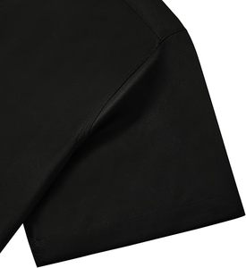 Men's <b>Black</b> Full Sleeve 100% Cotton <b>Dress</b> Shirt Turn-down Collar Solid Poplin Formal Spring Wear Anti-Wrinkle Breathable - Product Image 4
