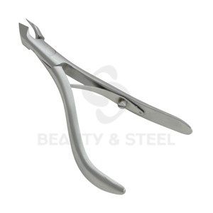 Cortador de cutículas de alta precisión, instrumento de eliminación de piel muerta de acero inoxidable con resorte único para la industria de la cosmetología - Product Image 1