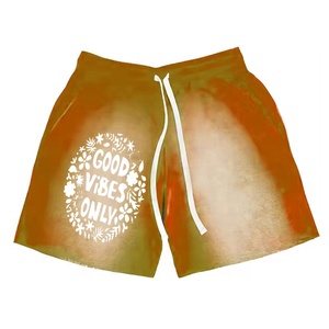 กางเกงขาสั้นซักกรดสำหรับผู้ชายกางเกงขาสั้นซักกรดสำหรับผู้ใหญ่เสื้อผ้าลำลองซักกรดซักได้พิมพ์ลายหน้าจอออกแบบได้ตามต้องการ - Product Image 4