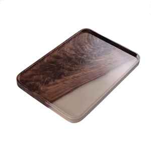 Bandeja de Servir de Madera con Diseño Impresionante, Vajilla Pulida, Rectangular Clásica, Ecológica, Apta para Lavavajillas, Platos Decorativos para Bodas y Hogar - Product Image 3