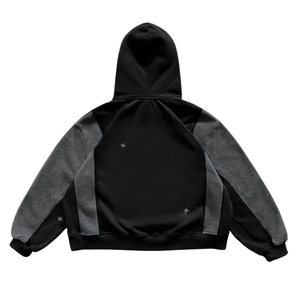 เสื้อผ้าเด็กคุณภาพพรีเมียม สไตล์สตรีทแวร์ทรงหลวม ผ้าฟลีซคอตตอนหนา 540 GSM สองสี แต่งลายปักแบบดิสเทรส - Product Image 5