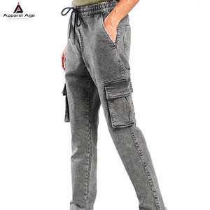 OEM Service Modern Men Straight Jogger Pants Custom Wholesale Regular Fit Print Casual Streetwear <b>Jeans</b> Joggers Mid <b>Waist</b> - Product Image 3