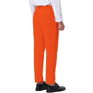 Daily usage Eco -Friendly High Wait Solid Color Men's Stylish Casual Chino Pants Stylish Fashionable Solid Chino Pants For Men - Product Image 4