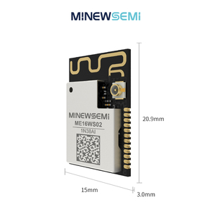 MinewSemi ME16WS02 Wi-Fi 模块 BK7238 Wi-Fi 4 (802.11 b/g/n) + BLE 5.2 组合模块 32 位 MCU 低成本 Wi-Fi 模块 - Product Image 3