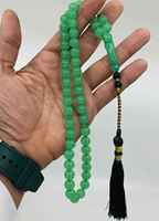 Chapelet Tasbih Faturan 100% Résine Matériau de Haute Qualité Fait Main 45 Perles Couleur Turquoise Religieux Amour Écologique