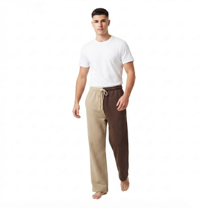 Pantalon de jogging surdimensionné personnalisé pour homme, coupe droite, en tissu épais, avec cordon de serrage, couleur unie - Product Image 4