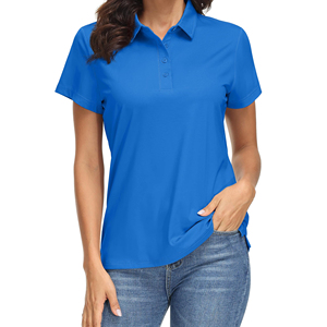 Chemises polo pour femmes OEM de haute qualité avec logo personnalisé, manches courtes, durables, élégantes, faciles à porter. - Product Image 1
