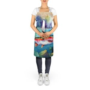 Grand tablier de cuisine unisexe à truite arc-en-ciel multicolore pour la cuisson, l'artisanat et le jardinage pour adultes, hommes et femmes - Product Image 5