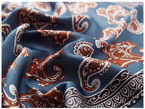 Wholesale In-Stock Custom Plaid Printed <b>Black</b> Cotton Silk Ethnic Bandana <b>Scarf</b> with Embroidery Breathable Unisex - Product Image 5