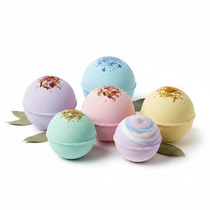 Bombes de bain bio personnalisées à marque privée, ingrédients à base de plantes, usine certifiée ISO, vente en gros, bain moussant naturel SPA - Product Image 2