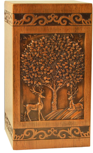 โกศบรรจุอัฐิไม้ธรรมชาติสไตล์อเมริกันสมัยใหม่ ขายดี งานแฮนด์เมด สำหรับชายหญิง ราคาประหยัด - Product Image 4