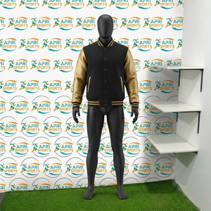 Blouson matelassé en duvet pour homme avec fermeture à boutons, style universitaire, confortable, pour l'hiver, style baseball, vêtement d'extérieur pour homme - Product Image 2