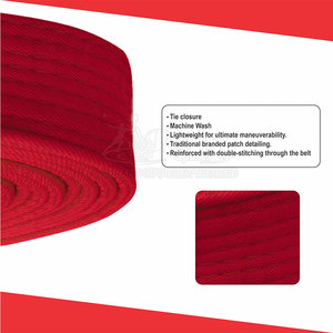 Ceinture d'arts martiaux personnalisée 2026 en coton 100% de bonne qualité, fabriquée au Pakistan pour le BJJ - Product Image 5