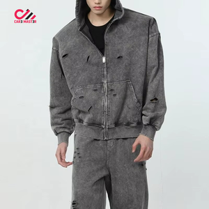 Conjunto Deportivo para Hombre, Corte Ajustado, Estilo Desgastado, con Tallas Grandes, Diseño Moderno y Popular para Invierno - Product Image 4