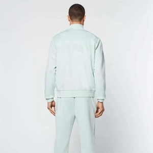 Diseño OEM, 69% Algodón, 31% Poliéster, Chándal Deportivo Negro para Hombre, Sudadera con Capucha y Cremallera Completa, Pantalones Deportivos - Product Image 2