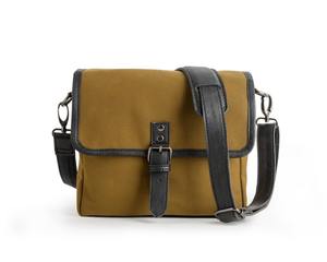 Sac à bandoulière vintage en cuir et toile avec fermeture éclair pour appareil photo reflex numérique, étanche et antichoc, pour voyage et photographie LCCB-0011 - Product Image 1