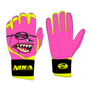 Guantes de Bateo Acolchados de Cuero de Marca Personalizada, Cierre de Hebilla Ambidiestro, Negro/Blanco, para Adultos, Béisbol - Product Image 1