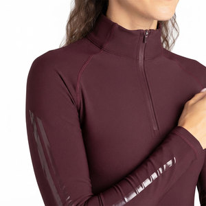 Cozy Girl <b>Aesthetic</b> Base Layer Shirt Breathable Thermal Insulation Weave Polyester Spandex Stretchable Material Horse Riding <b>Top</b> - Product Image 3