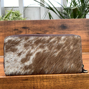 Usine en cuir de vachette véritable femmes de luxe usiné à la main pochette avec dragonne dame personnalisé Design Floral portefeuille cadeau pour les femmes - Product Image 5