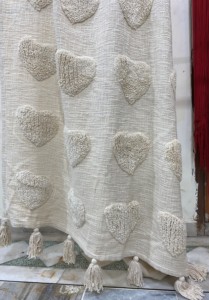 100% Cotton Tufted American Style Decorative <b>Throw</b> Blanket | Handmade Eco-Friendly Cooling Sofa <b>Throw</b> Tassels Fringes | Bedding - Product Image 5