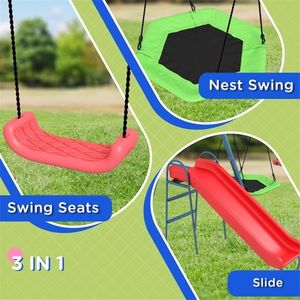 Altalena da Giardino in Acciaio e Metallo Resistente per Casa, Scuola, Asilo, Asilo Nido e Casetta dei Giochi - Prodotto Educativo - Product Image 2