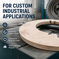 Pièces usinées en bois densifié stratifié sur mesure pour usine OEM, densité ~0,95 g/cm, résistance à la compression de 200 MPa pour