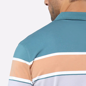 Chemises polo pour hommes en tissu confortable, couleur unie, 100% coton, nouveau design, respirantes, t-shirts polo pour hommes - Product Image 3