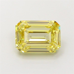 1ct Yellow Emerald Cut Loose Diamond <b>Step</b> Cut Luxury Gemstone - Product Image 4