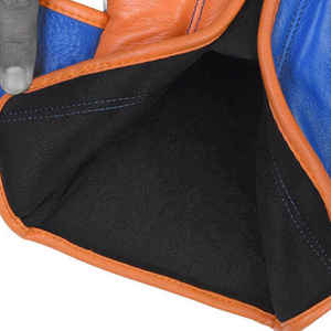 Gants de boxe en cuir blanc, bleu et orange, à lacets, pour entraînement adulte, respirants, avec support de poignet, très demandés, excellente qualité, Winning Bo - Product Image 6