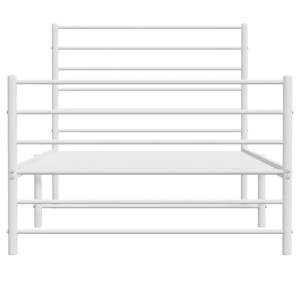 โครงเตียงเหล็กเคลือบผงสีขาวแบบเตียงคู่รูปทรงสี่เหลี่ยมผืนผ้า - Product Image 6